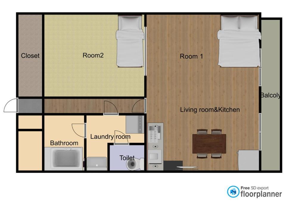 אוסקה Mori Apartment Dotonbori 2Dk מראה חיצוני תמונה